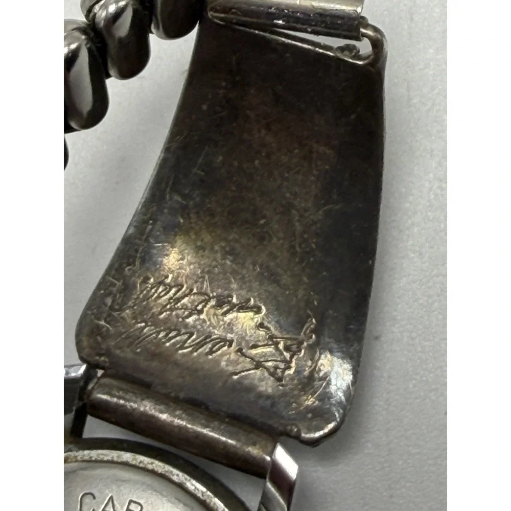 Caravelle Native Indian‎ Style Band Sterling Silver 24MM 5.75